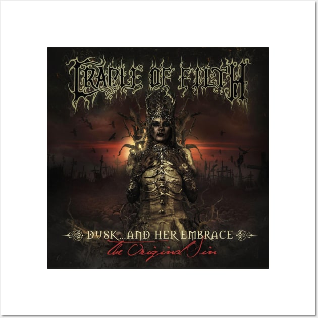 Cradle Of Filth Duskand Her Embrace The Original Sin Album Cover Wall Art by Visionary Canvas